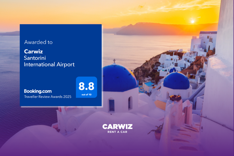 CARWIZ Greece - Santorini honored with prestigious Booking.com Award!